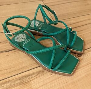 Vince Camuto Green Strappy Sandals